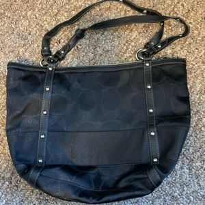 black coach bag